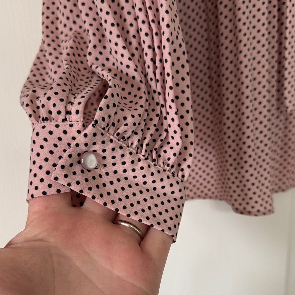Adrianna Papell Mauve Textured Blouse - Picture 6 of 9